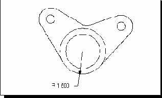  Radius to Center -   