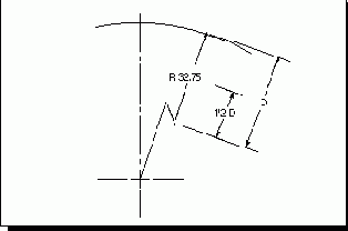  Folded Radius -   