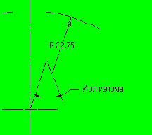  Folded Radius Angle -    