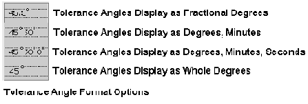  Tolerance Angle Format -    