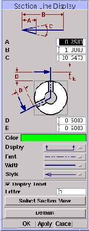  Section Line Display -   